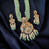 Pastel Green Bead Victorian Diamond Neckpiece-Lakshmi